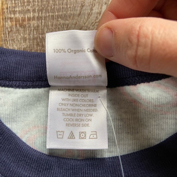 Set of 2 Hanna Andersson Kids Pajama Sleep T Shirts Size 8 and 10 - Picture 9 of 16